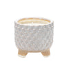 Sagebrook Home 5.5`` Woven Candle By Liv & Skye, Flower Petals