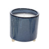Sagebrook Home 6`` 1 Wick Footed Bowl, Citronella Candle, Blue