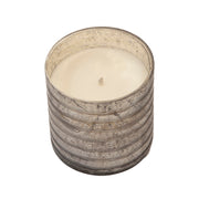 Sagebrook Home 17.6Oz Candle On Silver Stripe Glass By Liv & Skye
