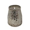 Sagebrook Home 80080-01 10" 15Oz Candle On Champ. Crackle Glass By Live & Skye