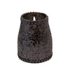 Sagebrook Home 80080-02 10" 15Oz Candle On Gunmetal Crackle Glass By Liv & Skye