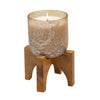 Sagebrook Home 15Oz Candle On Bronze Glass W/ Stand By Liv & Skye