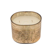 Sagebrook Home 40Oz Candle On Champ. Striped Glass By Liv & Skye