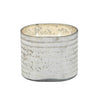 Sagebrook Home 40Oz Candle On Silver Striped Glass By Liv & Skye