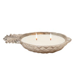 Sagebrook Home 14Oz Candle On Pineapple Holder Silver By Liv & Skye