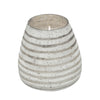Sagebrook Home 64Oz Candle On Bronze Striped Glass By Liv & Skye