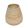 Sagebrook Home 64Oz Candle On Champ. Striped Glass By Liv & Skye