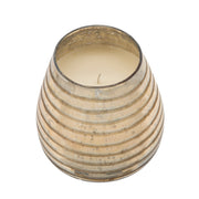 Sagebrook Home 64Oz Candle On Champ. Striped Glass By Liv & Skye