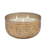 Sagebrook Home 78Oz Candle On Champ. Striped Bowl By Liv & Skye
