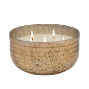 Sagebrook Home 78Oz Candle On Champ. Striped Bowl By Liv & Skye
