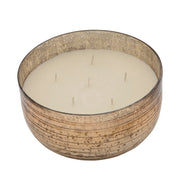 Sagebrook Home 78Oz Candle On Champ. Striped Bowl By Liv & Skye