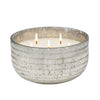 Sagebrook Home 78Oz Candle On Silver Striped Bowl By Liv & Skye