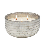Sagebrook Home 78Oz Candle On Silver Striped Bowl By Liv & Skye