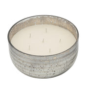 Sagebrook Home 78Oz Candle On Silver Striped Bowl By Liv & Skye