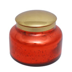 Sagebrook Home 53Oz Candle On Red Mercury Glass By Liv & Skye