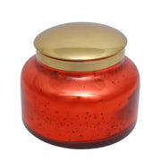 Sagebrook Home 53Oz Candle On Red Mercury Glass By Liv & Skye