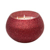 Sagebrook Home 70Oz Candle On Red Beaded Holder By Liv & Skye