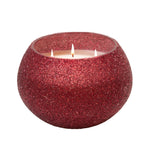 Sagebrook Home 70Oz Candle On Red Beaded Holder By Liv & Skye