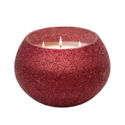 Sagebrook Home 70Oz Candle On Red Beaded Holder By Liv & Skye