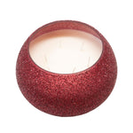 Sagebrook Home 70Oz Candle On Red Beaded Holder By Liv & Skye