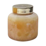Sagebrook Home 80146-01 3" Candle On Frosted Glass, Peach 10oz
