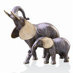 SPI Home Elephant Mama and Baby Sculpture