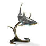 SPI Home Shark Decorative Sculpture, Brass