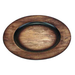 Brown Melamine Charger Plate Benzara