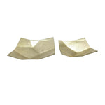 Sagebrook Home 17737 Metal, Set of 2 10/13" Hammered Plates, Gold
