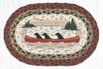 Earth Rugs MSP-81 Labs in Canoe Printed Oval Swatch 10``x15``