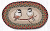 Earth Rugs MSP-81 Chickadee Printed Oval Swatch 10``x15``