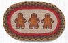 Earth Rugs MSP-111 Gingerbread Man Printed Oval Swatch 10``x15``