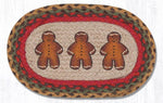Earth Rugs MSP-111 Gingerbread Man Printed Oval Swatch 10``x15``