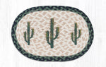 Earth Rugs MSP-116 Saguaro Printed Oval Swatch 10``x15``