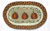 Earth Rugs MSP-222 Harvest Pumpkin Printed Oval Swatch 10``x15``