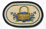 Earth Rugs MSP-312 Blueberry Basket Printed Oval Swatch 10``x15``