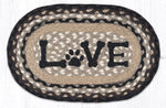 Earth Rugs MSP-313 Love Pet Printed Oval Swatch 10``x15``