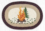 Earth Rugs MSP-395 Campfire Printed Oval Swatch 10``x15``