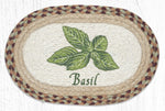 Earth Rugs MSP-413 Basil Printed Oval Swatch 10``x15``