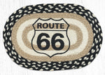 Earth Rugs MSP-430 Route 66 Printed Oval Swatch 10``x15``