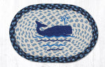 Earth Rugs MSP-443 Whale Printed Oval Swatch 10``x15``