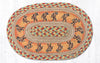 Earth Rugs MSP-466 Kokopelli Printed Oval Swatch 10``x15``