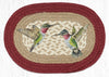 Earth Rugs MSP-504 Hummingbird Printed Oval Swatch 10``x15``