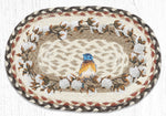 Earth Rugs MSP-616 Cotton Wreath Printed Oval Swatch 10``x15``