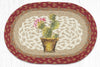 Earth Rugs MSP-617 Cactus Printed Oval Swatch 10``x15``