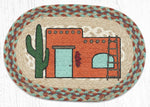 Earth Rugs MSP-782 Adobe Home Printed Oval Swatch 10``x15``