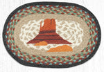 Earth Rugs MSP-782 Butte Printed Oval Swatch 10``x15``
