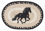 Earth Rugs MSP-9-93 Stallion Printed Oval Swatch 10``x15``