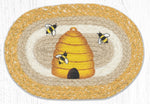 Earth Rugs MSP-9-101 Beehive Printed Oval Swatch 10``x15``