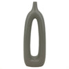 Sagebrook Home 16848-03 Ceramic, 14" Open Cut-Out Vase, Sage Green